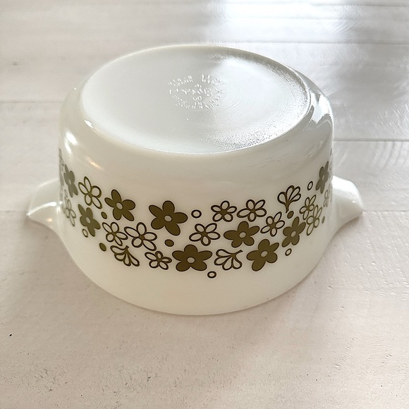 Vintage Pyrex 474 Spring Blossom Crazy Daisy Casserole Dish - Picture 4 of 9